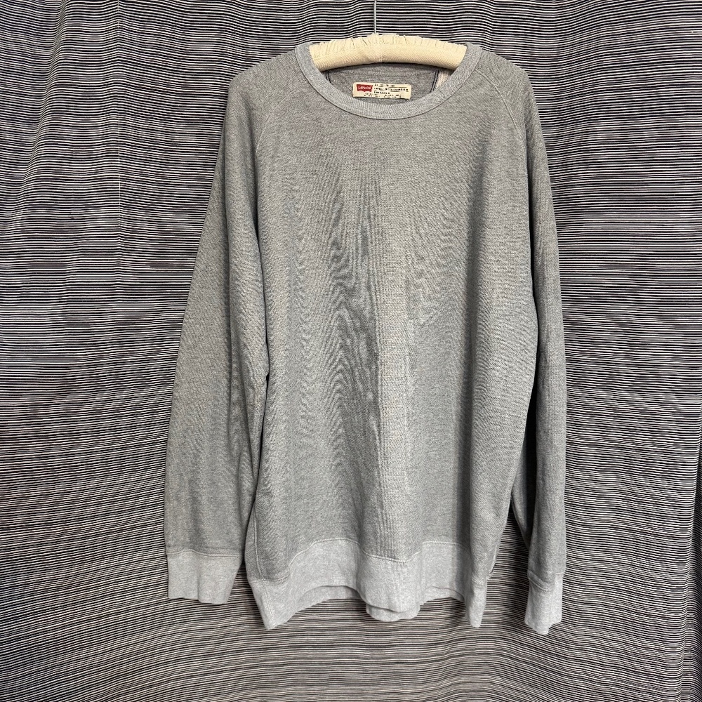 Levi’s Grey Heavyweight Standard Fit Cotton Blend Sweatshirt Size XXL